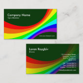 Spektralkurve II - Dunkelgrün 003300 Visitenkarte (Vorne/Hinten)