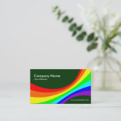 Spektralkurve II - Dunkelgrün 003300 Visitenkarte (Stehend Vorderseite)