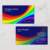 Spektralkurve II - Dunkles Blau 000066 Visitenkarte (Vorne/Hinten)