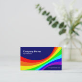 Spektralkurve II - Dunkles Blau 000066 Visitenkarte (Stehend Vorderseite)