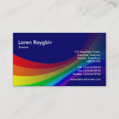 Spektralkurve II - Dunkles Blau 000066 Visitenkarte (Rückseite)