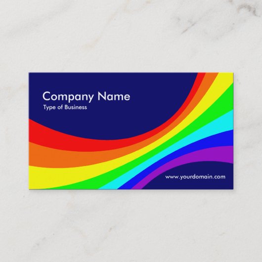 Spektralkurve II - Dunkles Blau 000066 Visitenkarte (Vorderseite)