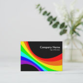 Spektralkurve - Schwarz Visitenkarte (Stehend Vorderseite)