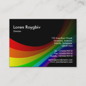 Spektralkurve - Schwarz Visitenkarte (Rückseite)