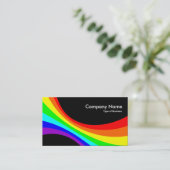 Spektralkurve - Schwarz Visitenkarte (Stehend Vorderseite)