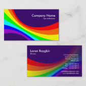 Spektralkurve - Tief Lila 330066 Visitenkarte (Vorne/Hinten)