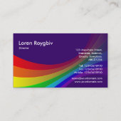 Spektralkurve - Tief Lila 330066 Visitenkarte (Rückseite)