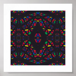 Spektroskopisches Regenbogen-Abstrakt Gouache-Kuns Poster