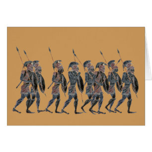 Spektrum altgriechische Hoplites in Bewegung