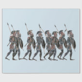 Spektrum altgriechische Hoplites in Bewegung Geschenkpapier (Flach)