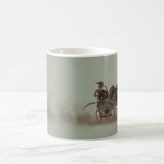 Spektrum - altgriechischer Chariot und Pferde Kaffeetasse (Mittel)