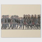 Spektrum - altgriechischer Hoplitekampf groß Geschenkpapier (Flach)