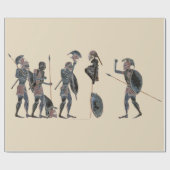 Spektrum - altgriechisches Hoplitesfeiern groß Geschenkpapier (Flach)