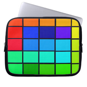 Spektrum buntes 1 Zippered weichen Laptop iPad Laptopschutzhülle