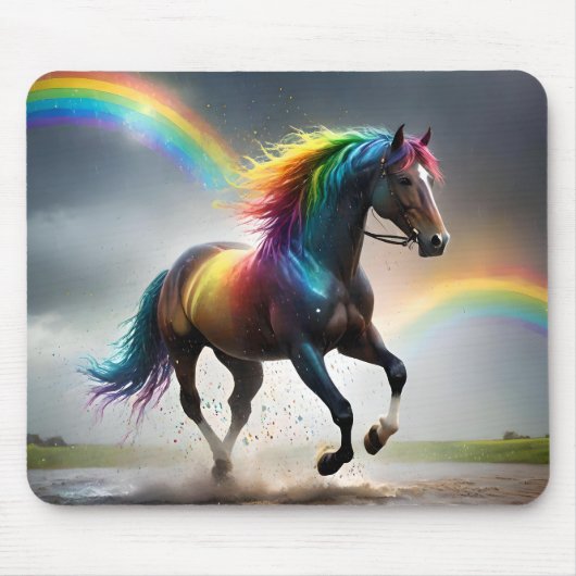 Spektrum der Grace: Regenbogenroh unter Regenbogen Mousepad (Vorne)