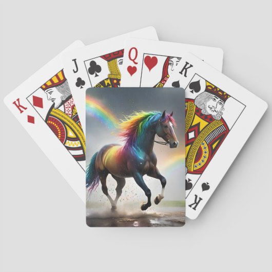 Spektrum der Grace: Regenbogenroh unter Regenbogen Spielkarten (Rückseite)