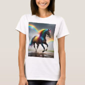 Spektrum der Grace: Regenbogenroh unter Regenbogen T-Shirt (Vorderseite)