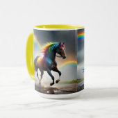 Spektrum der Grace: Regenbogenroh unter Regenbogen Tasse (Vorderseite Links)