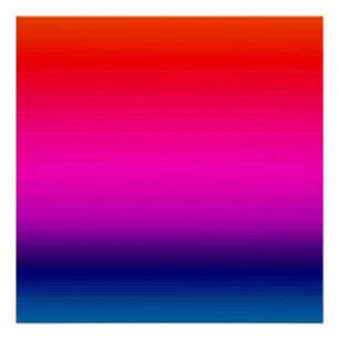 Spektrum der horizontalen Farben 20x20 Poster