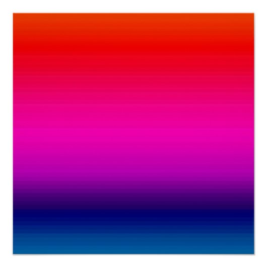Spektrum der horizontalen Farben 20x20 Poster (Vorderseite)