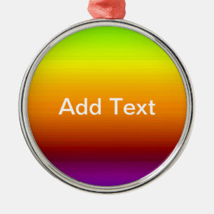 Spektrum der horizontalen Farben -3 Ornament Aus Metall