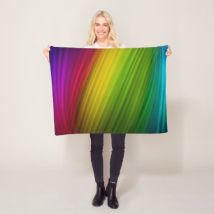 Spektrum der Regenbogenfarben Baby Fleecedecke