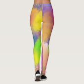 Spektrum der rosa Farbblätter Leggings (Rückseite)