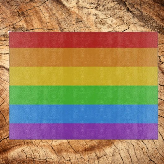 Spektrum des Pride-Glases Schneidebrett