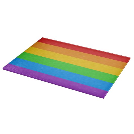 Spektrum des Pride Glass Schneidebrett (Ecke)