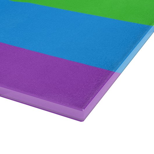 Spektrum des Pride Glass Schneidebrett (Ecke)