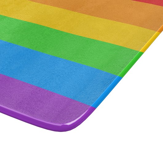 Spektrum des Pride Glass Schneidebrett (Ecke)