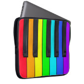 Spektrum färbt Klavier-Tastatur Laptopschutzhülle (Vorne Rechts)