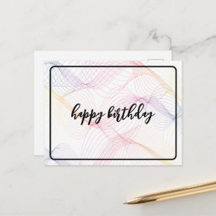 Spektrum-Farbwellenlängen-Linien Postkarte