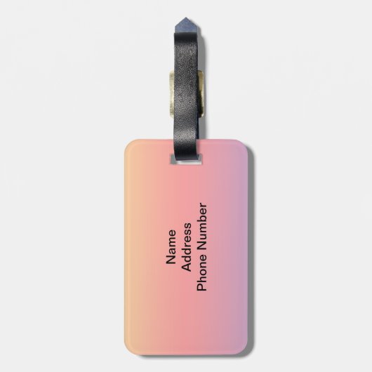 Spektrum horizontaler Farben -1 Gepäckanhänger (Rückseite vertikal)