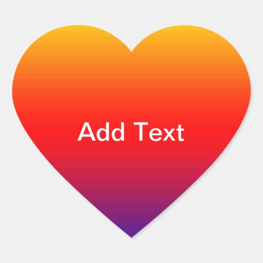 Spektrum horizontaler Farben -1 Herz-Aufkleber (Vorderseite)