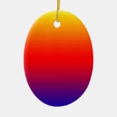 Spektrum horizontaler Farben -1 Keramik Ornament (Vorne)