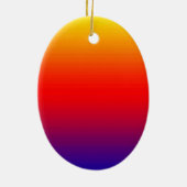 Spektrum horizontaler Farben -1 Keramik Ornament (Hinten)