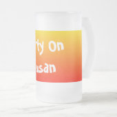 Spektrum horizontaler Farben -1 Mattglas Bierglas (VorderseiteRechts)