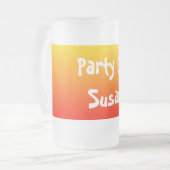 Spektrum horizontaler Farben -1 Mattglas Bierglas (Vorderseite Links)