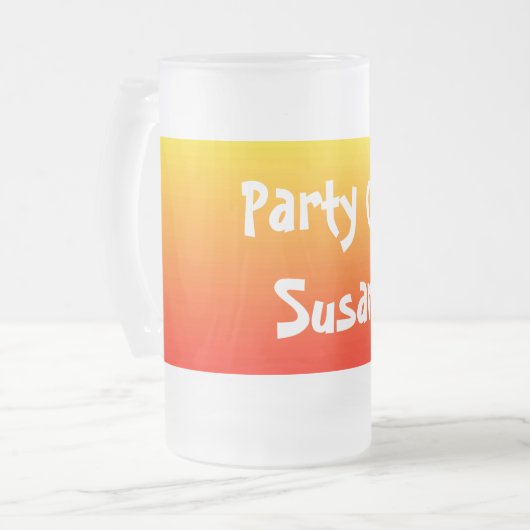 Spektrum horizontaler Farben -1 Mattglas Bierglas (Vorderseite Links)