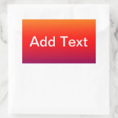 Spektrum horizontaler Farben -1 Rechteckiger Aufkleber (Tasche)