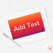 Spektrum horizontaler Farben -1 Rechteckiger Aufkleber (Umschlag)