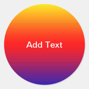 Spektrum horizontaler Farben -1 Runder Aufkleber