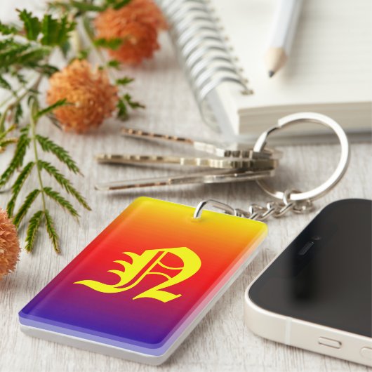 Spektrum horizontaler Farben -1 Schlüsselanhänger (Vorderseite rechts)