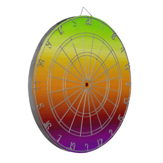 Spektrum horizontaler Farben -3 Dartscheibe (Vorderseite Links)