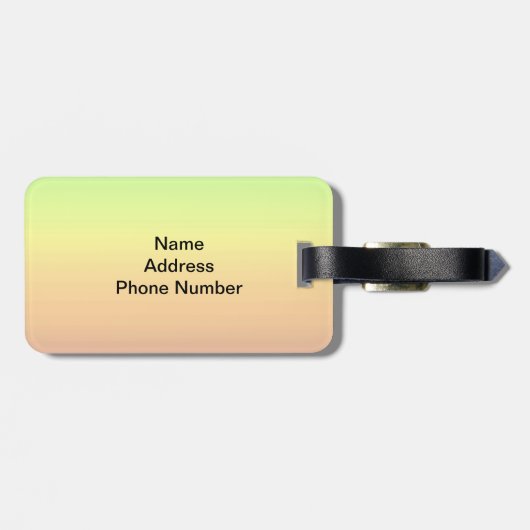 Spektrum horizontaler Farben -3 Gepäckanhänger (Rückseite horizontal)