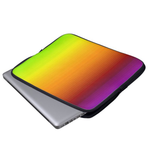 Spektrum horizontaler Farben - 3 Laptopschutzhülle (Vorne Knopf)
