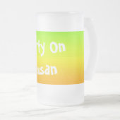 Spektrum horizontaler Farben -3 Mattglas Bierglas (VorderseiteRechts)