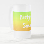 Spektrum horizontaler Farben -3 Mattglas Bierglas (Vorderseite Links)