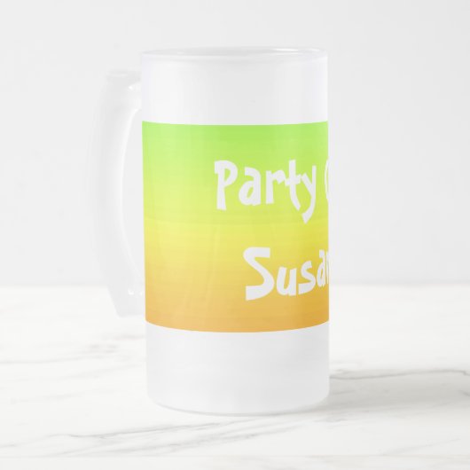 Spektrum horizontaler Farben -3 Mattglas Bierglas (Vorderseite Links)